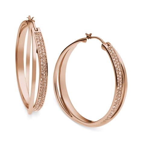 rose gold earrings uk michael kors|designer rose gold stud earrings.